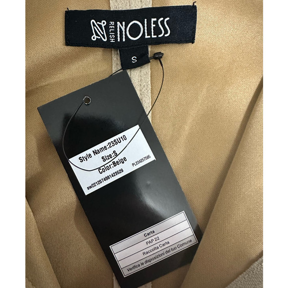 NWT Relish No Less Faux Suede Zip Front Beige Shirt Jacket Size S - Picture 6 of 7